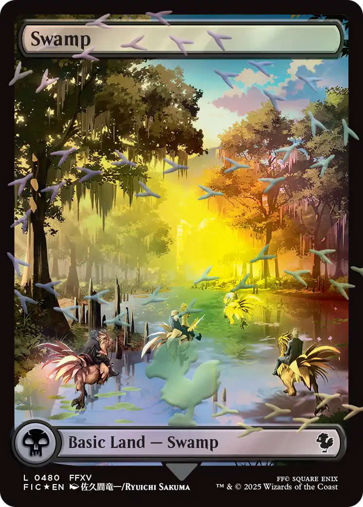Swamp (Chocobo Track Foil) [FINAL FANTASY Commander] | Shuffle n Cut Hobbies & Games