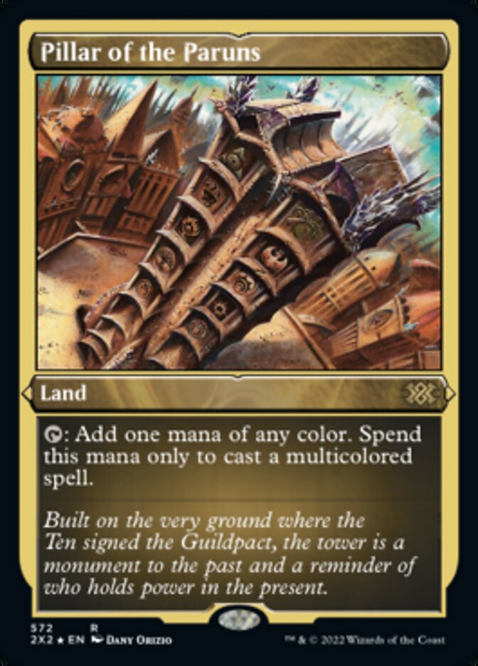 Pillar of the Paruns (Foil Etched) [Double Masters 2022] | Shuffle n Cut Hobbies & Games