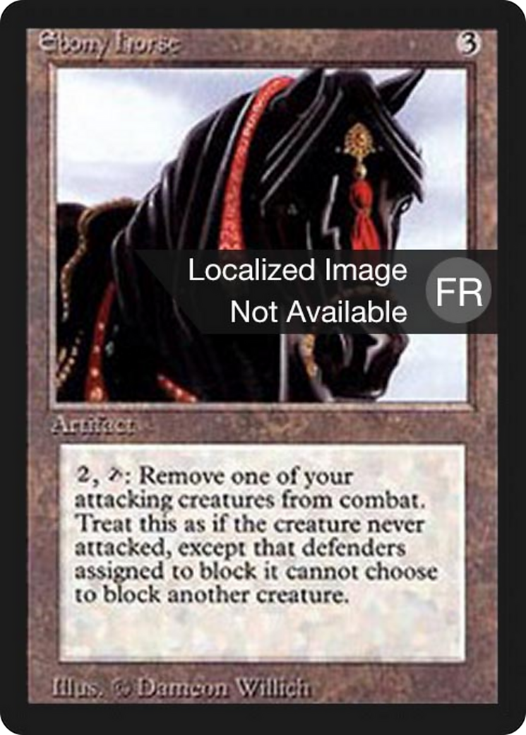 Ebony Horse [Foreign Black Border] | Shuffle n Cut Hobbies & Games