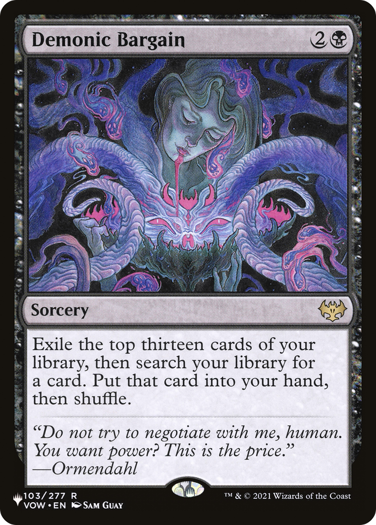 Demonic Bargain [The List] | Shuffle n Cut Hobbies & Games