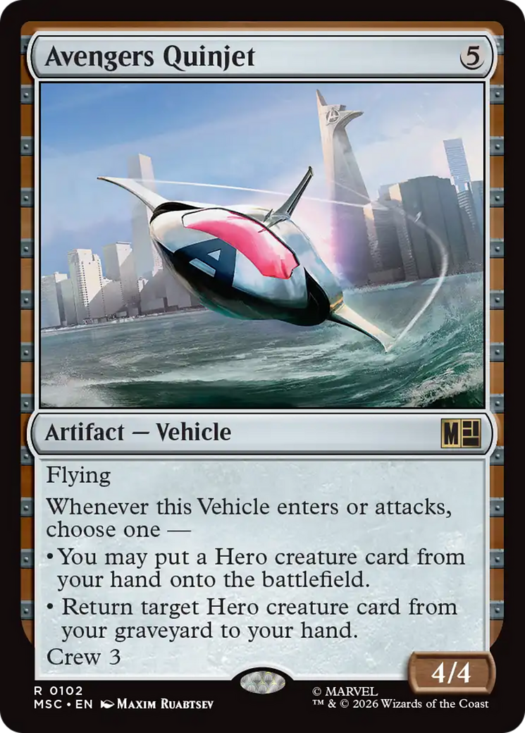 Avengers Quinjet [Marvel Super Heroes Commander] | Shuffle n Cut Hobbies & Games