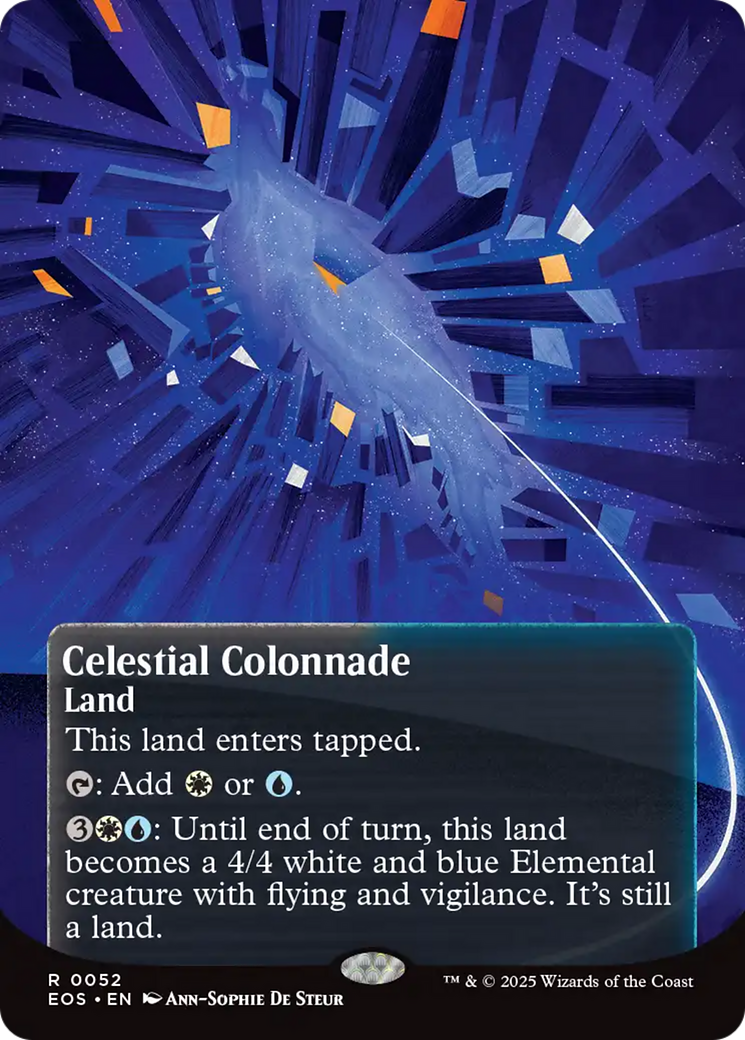 Celestial Colonnade (0052) (Borderless) [Edge of Eternities: Stellar Sights] | Shuffle n Cut Hobbies & Games