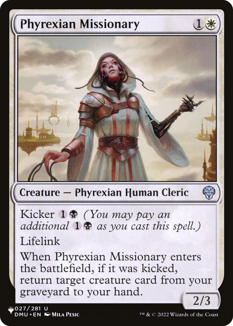 Phyrexian Missionary [The List] | Shuffle n Cut Hobbies & Games