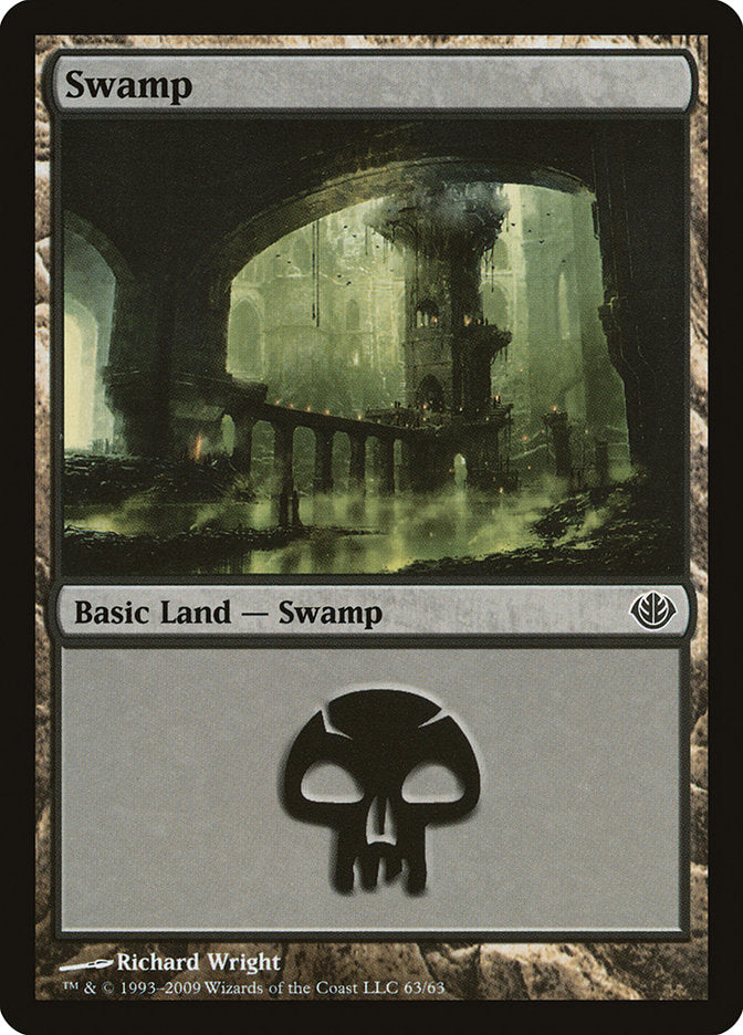 Swamp (63) [Duel Decks: Garruk vs. Liliana] | Shuffle n Cut Hobbies & Games