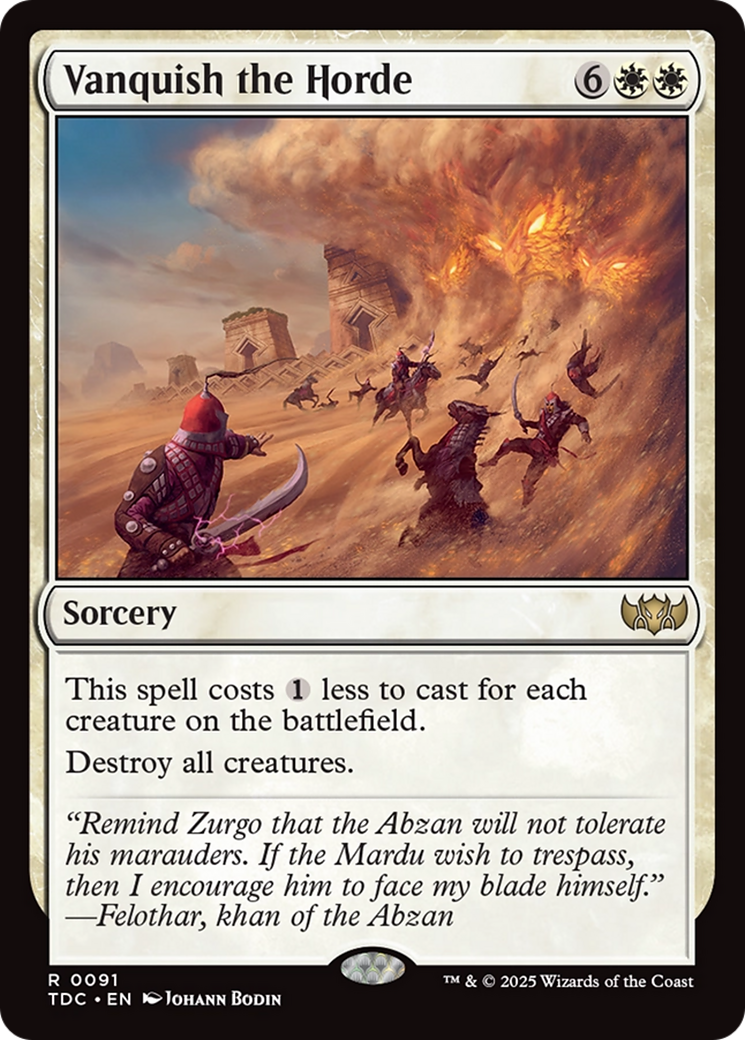 Vanquish the Horde [Tarkir: Dragonstorm Commander] | Shuffle n Cut Hobbies & Games