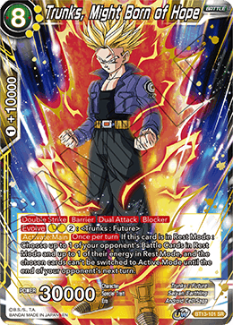 Trunks, Might Born of Hope (BT13-101) [Supreme Rivalry] | Shuffle n Cut Hobbies & Games