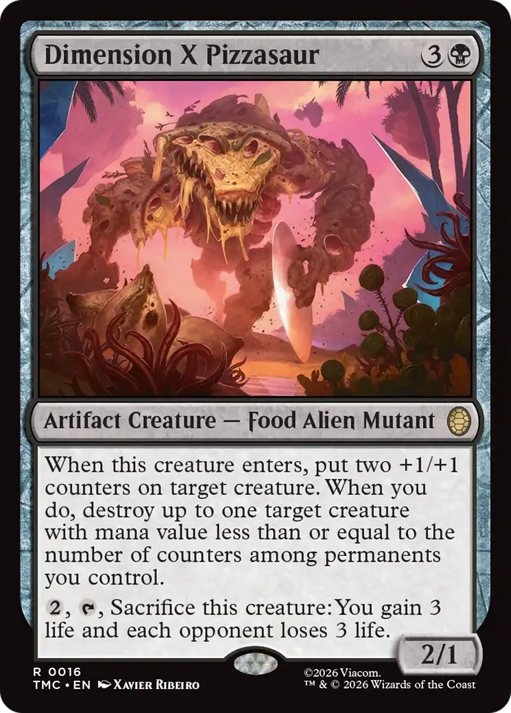 Dimension X Pizzasaur [Teenage Mutant Ninja Turtles Commander] | Shuffle n Cut Hobbies & Games