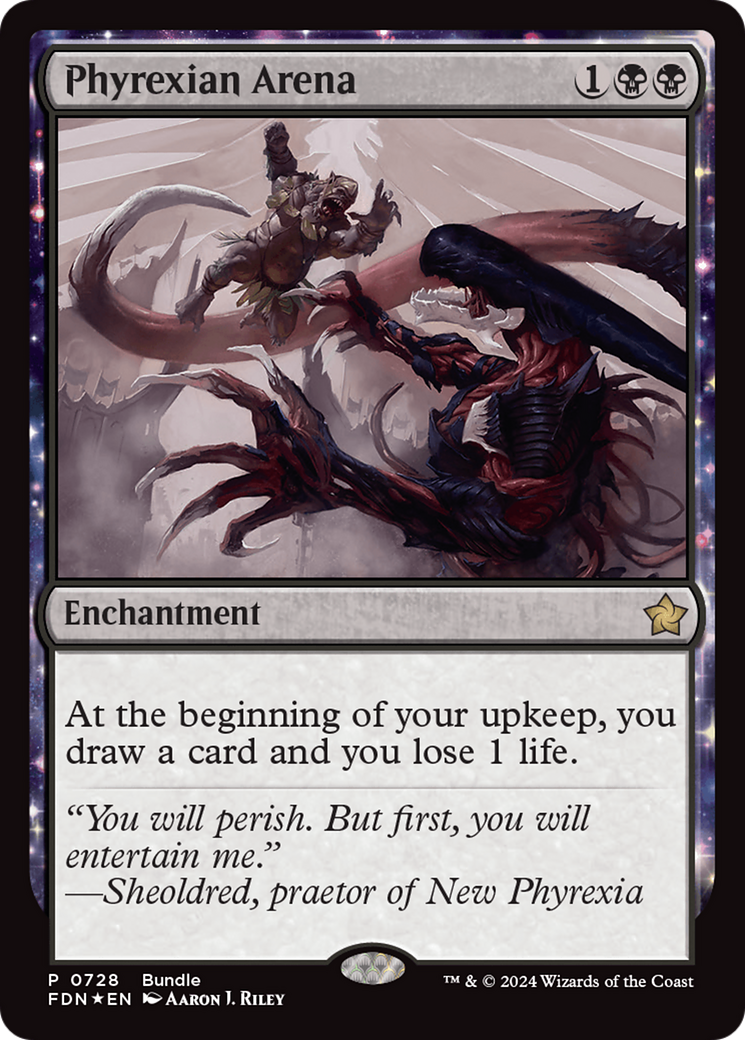 Phyrexian Arena (Bundle) [Foundations Promos] | Shuffle n Cut Hobbies & Games