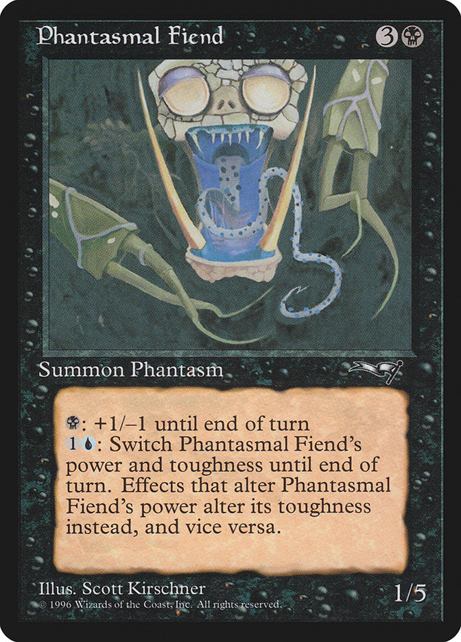 Phantasmal Fiend (Dark Green Background) [Alliances] | Shuffle n Cut Hobbies & Games