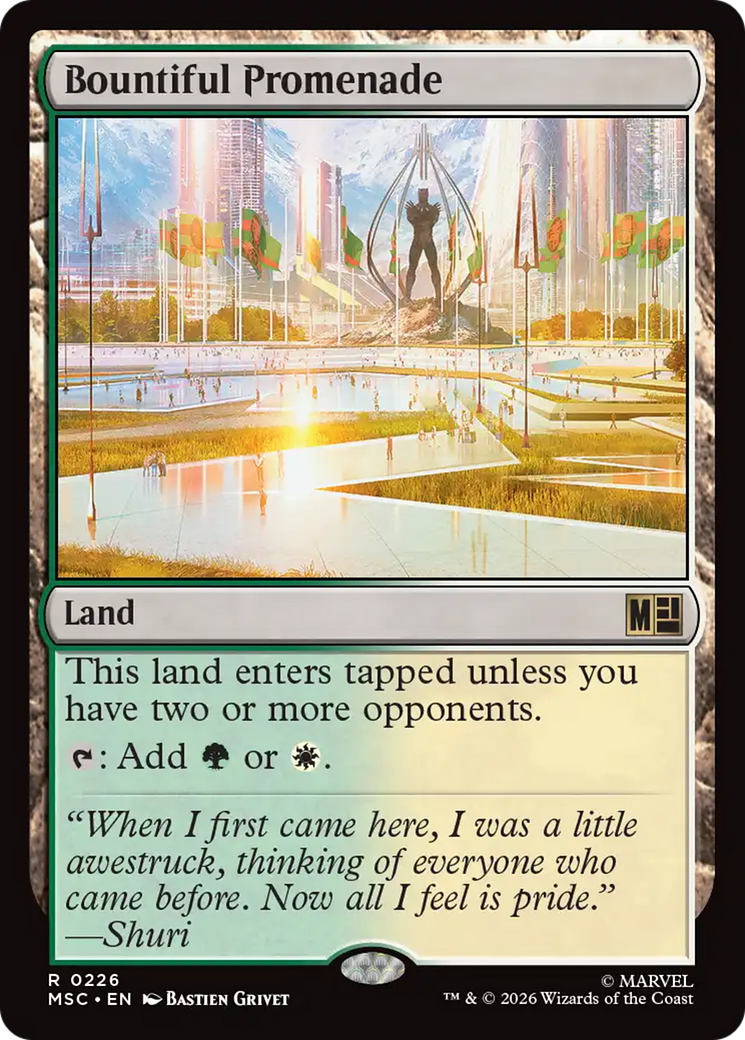 Bountiful Promenade (Surge Foil) [Marvel Super Heroes Commander] | Shuffle n Cut Hobbies & Games