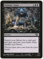 Diabolic Tutor (Oversized) [Eighth Edition Box Topper] | Shuffle n Cut Hobbies & Games