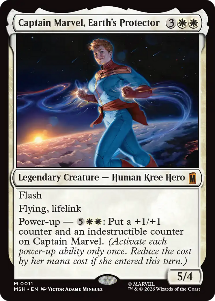 Captain Marvel, Earth's Protector [Marvel Super Heroes] | Shuffle n Cut Hobbies & Games