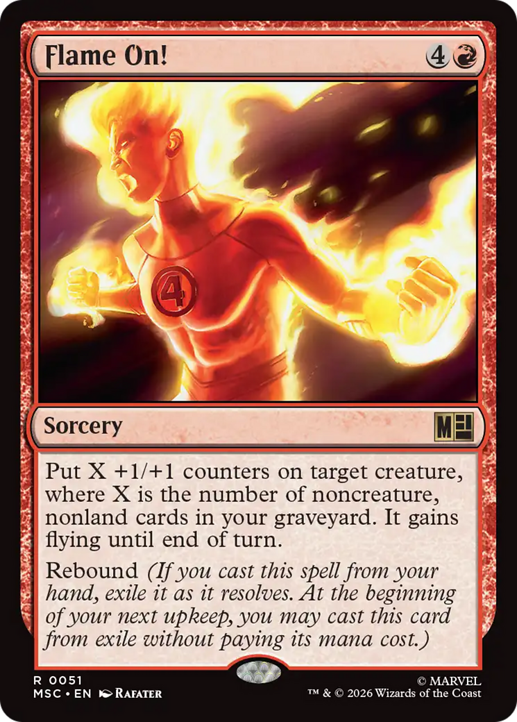 Flame On! (Surge Foil) [Marvel Super Heroes Commander] | Shuffle n Cut Hobbies & Games