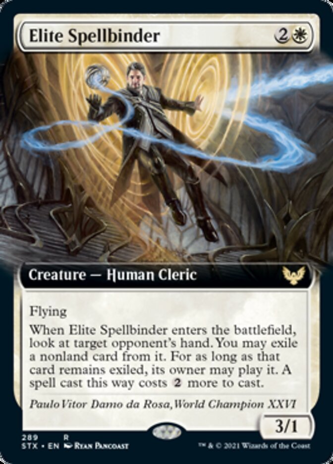 Elite Spellbinder (Extended Art) [Strixhaven: School of Mages] | Shuffle n Cut Hobbies & Games
