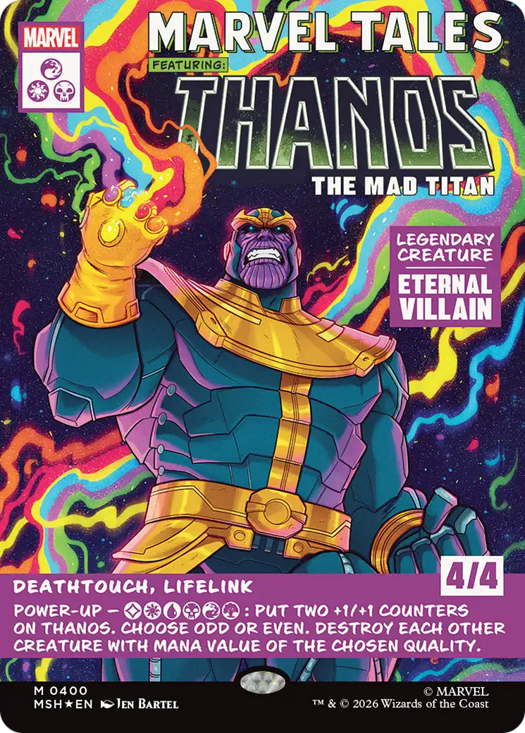 Thanos, The Mad Titan (Borderless) (0400) [Marvel Super Heroes] | Shuffle n Cut Hobbies & Games