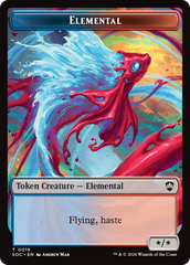 Elemental (0019) // Copy Double-Sided Token [Secrets of Strixhaven Commander Tokens] | Shuffle n Cut Hobbies & Games