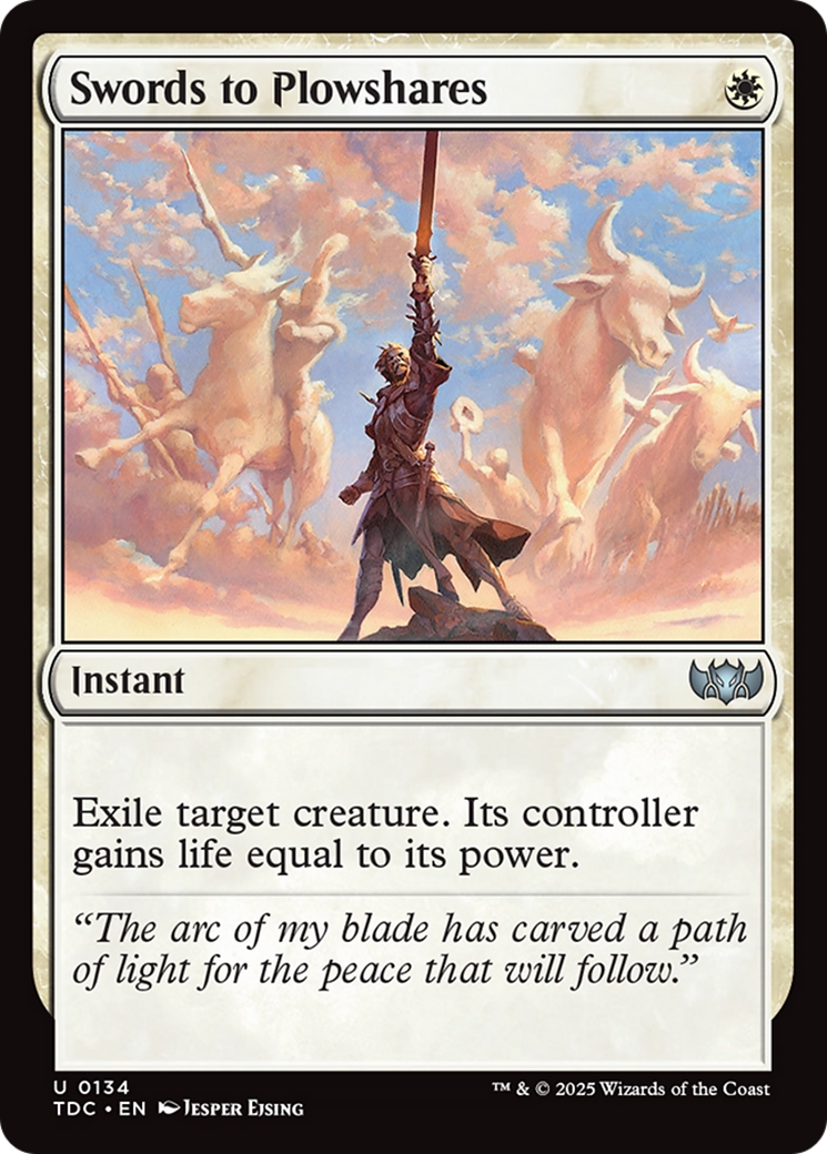 Swords to Plowshares [Tarkir: Dragonstorm Commander] | Shuffle n Cut Hobbies & Games