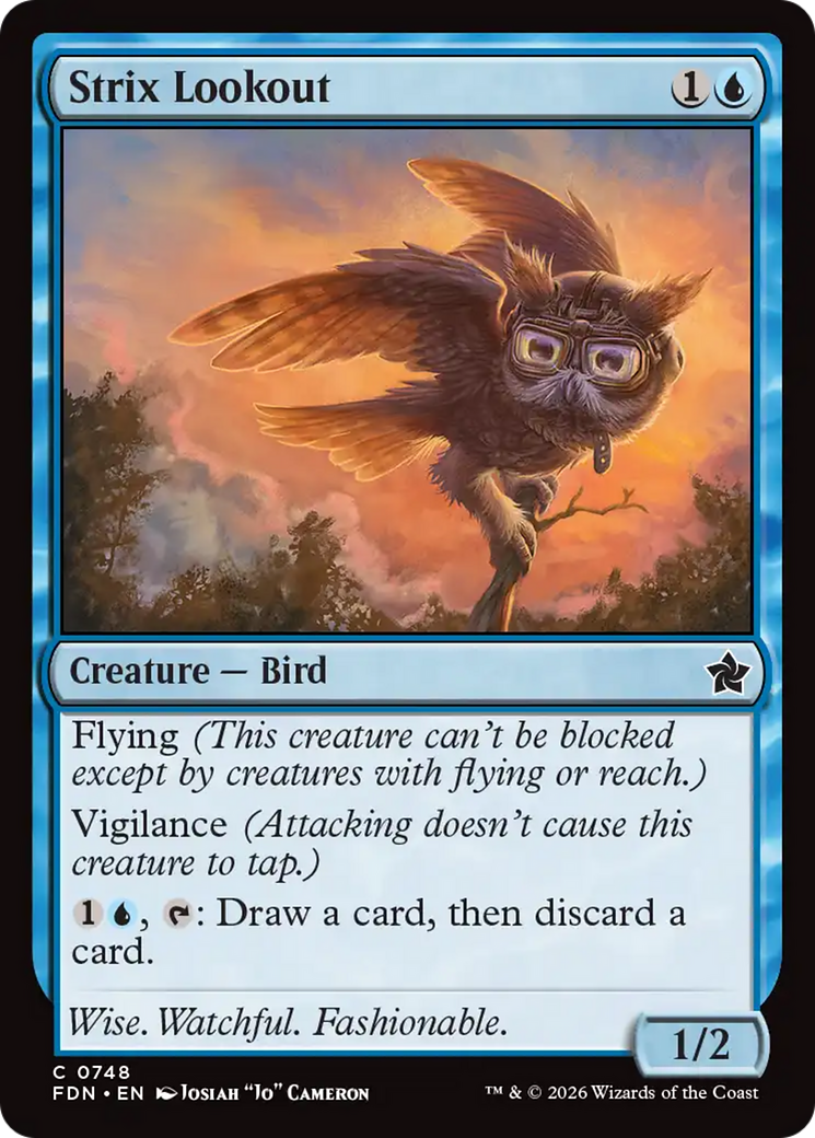 Strix Lookout (0748) [Foundations] | Shuffle n Cut Hobbies & Games