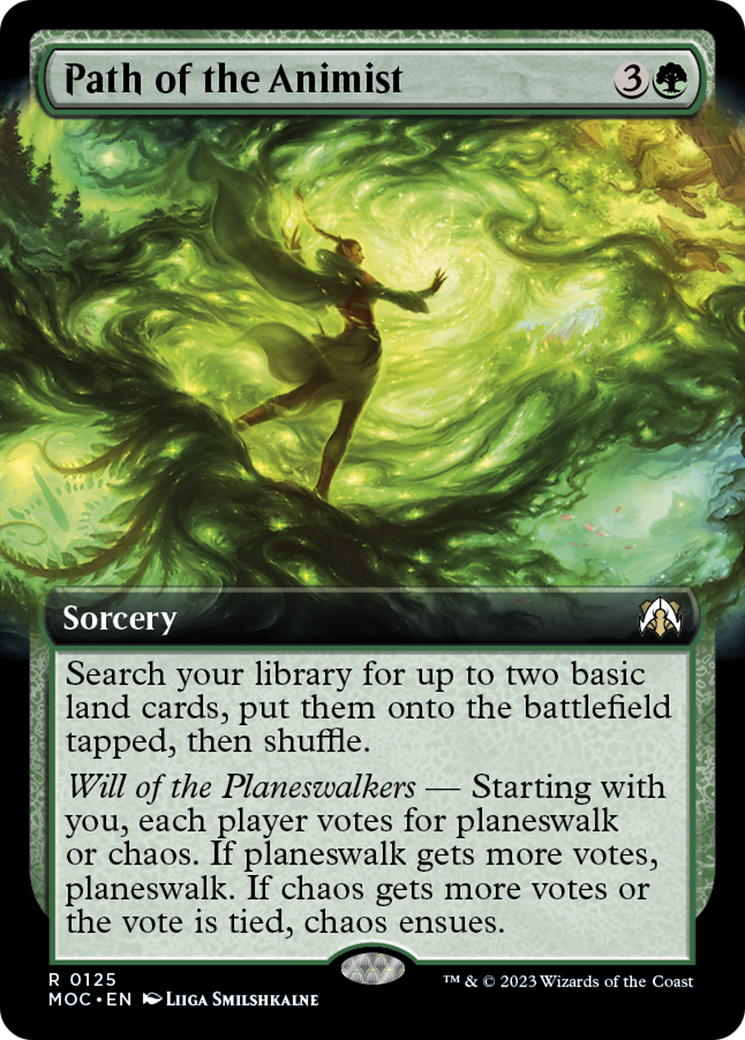 Path of the Animist (Extended Art) [March of the Machine Commander] | Shuffle n Cut Hobbies & Games