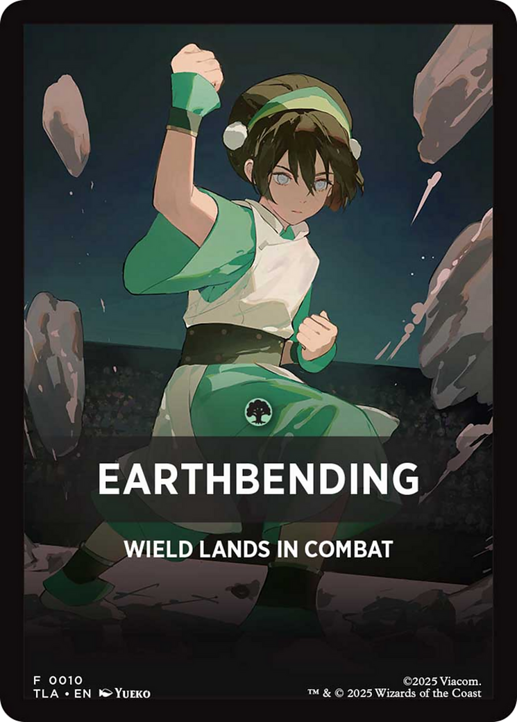 Earthbending Theme Card [Avatar: The Last Airbender] | Shuffle n Cut Hobbies & Games