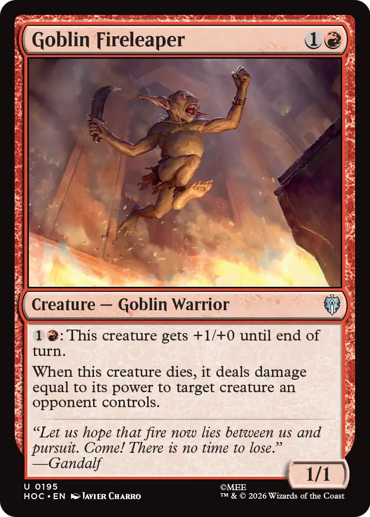 Goblin Fireleaper [The Hobbit: Eternal-Legal] | Shuffle n Cut Hobbies & Games