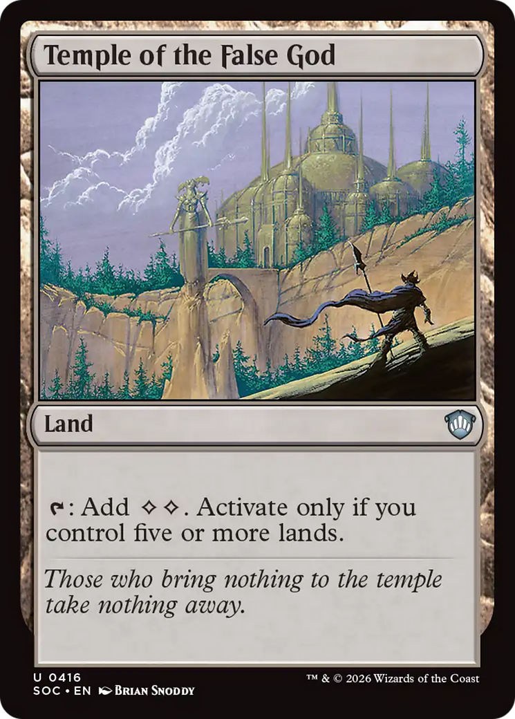 Temple of the False God [Secrets of Strixhaven Commander] | Shuffle n Cut Hobbies & Games