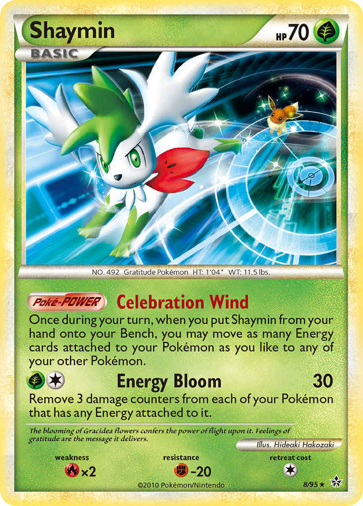 Shaymin (8/95) [HeartGold & SoulSilver: Unleashed] | Shuffle n Cut Hobbies & Games