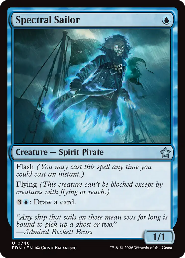 Spectral Sailor (0746) [Foundations] | Shuffle n Cut Hobbies & Games