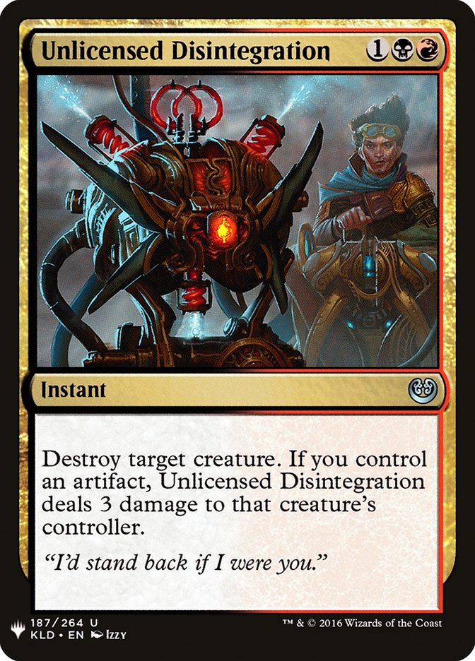 Unlicensed Disintegration [Mystery Booster] | Shuffle n Cut Hobbies & Games