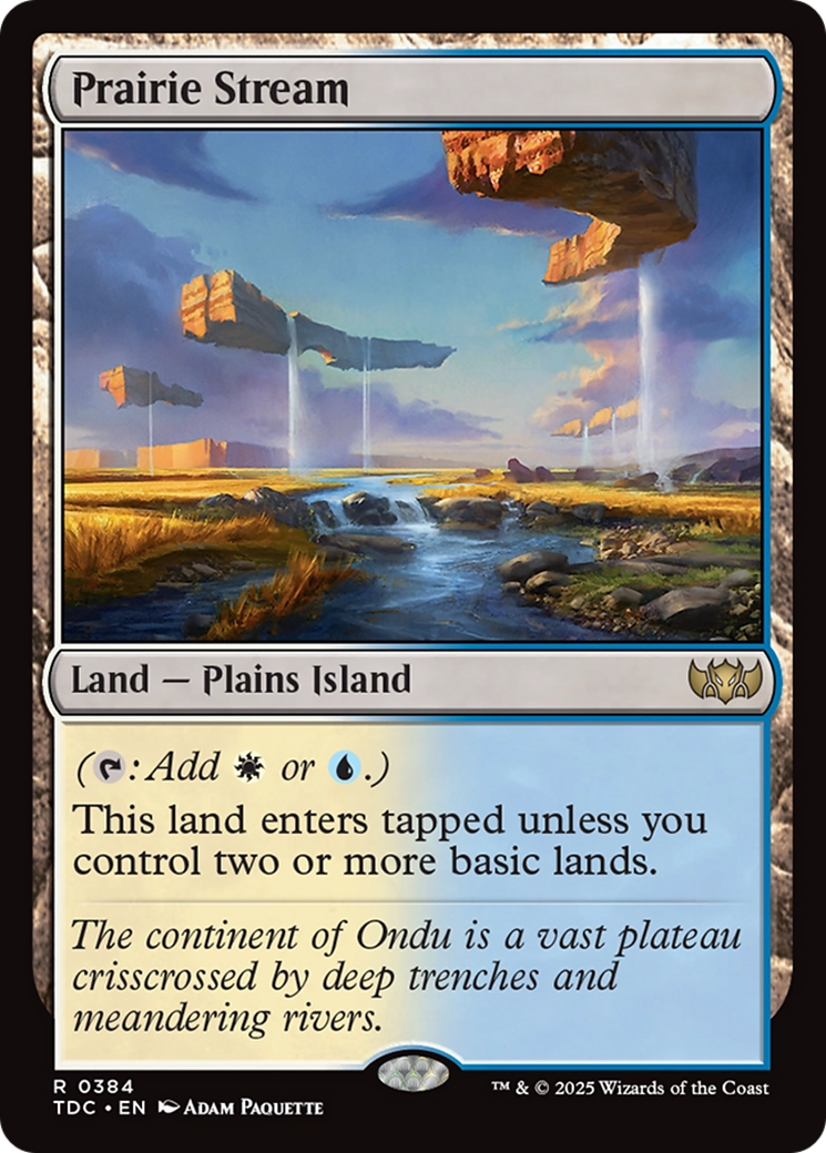 Prairie Stream [Tarkir: Dragonstorm Commander] | Shuffle n Cut Hobbies & Games