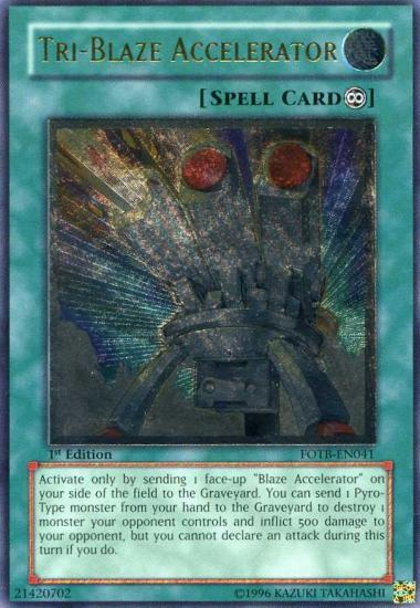 Tri-Blaze Accelerator [FOTB-EN041] Ultimate Rare | Shuffle n Cut Hobbies & Games