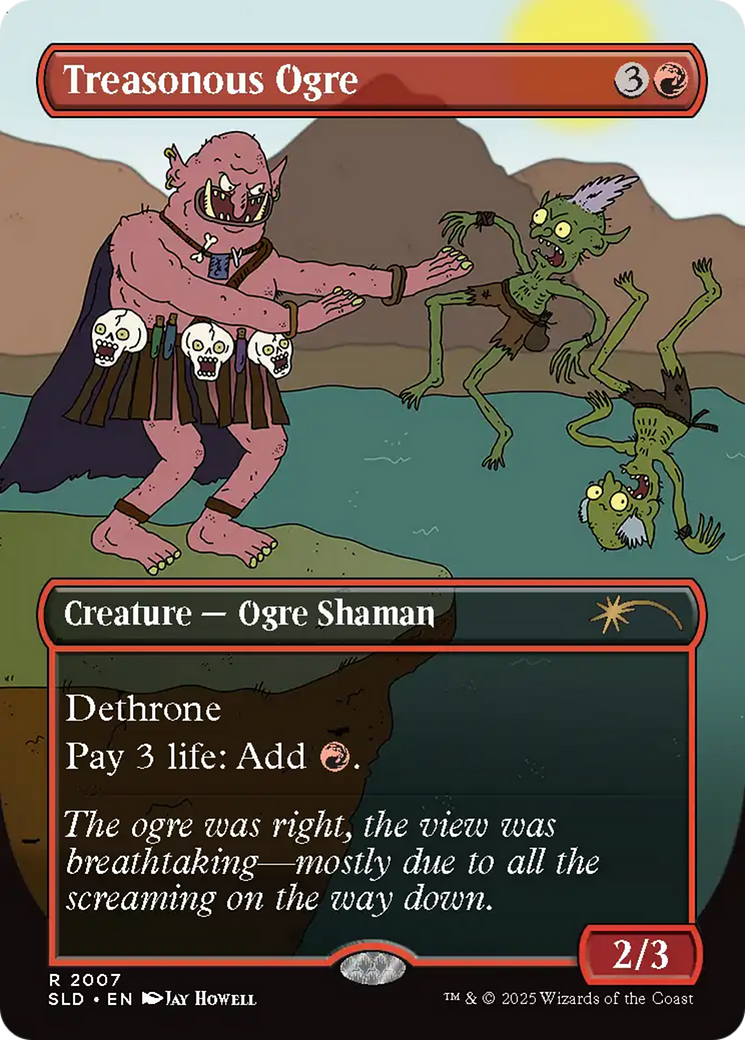 Treasonous Ogre (Rainbow Foil) [Secret Lair Drop Series] | Shuffle n Cut Hobbies & Games