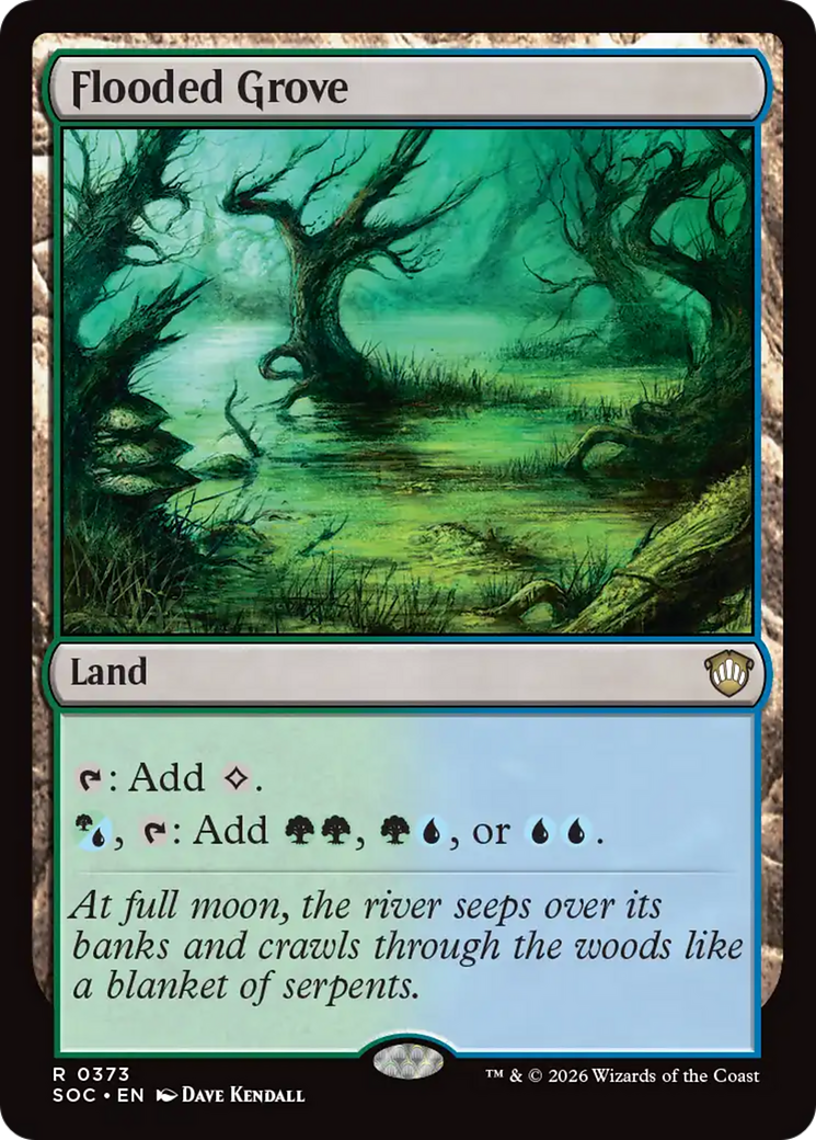 Flooded Grove [Secrets of Strixhaven Commander] | Shuffle n Cut Hobbies & Games