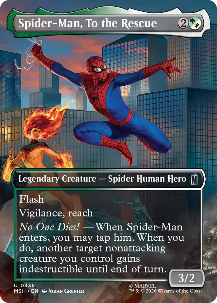 Spider-Man, To the Rescue (Borderless) [Marvel Super Heroes] | Shuffle n Cut Hobbies & Games