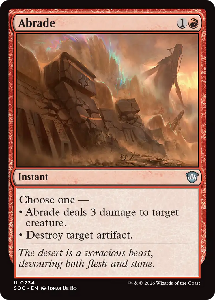 Abrade [Secrets of Strixhaven Commander] | Shuffle n Cut Hobbies & Games