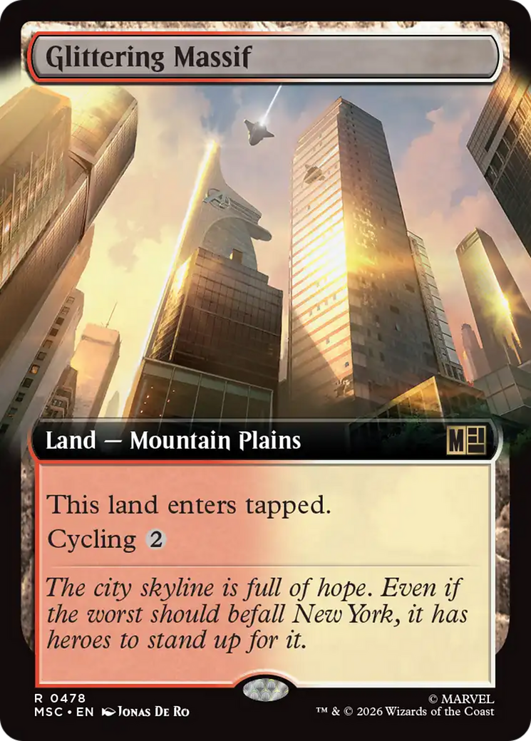 Glittering Massif (Extended Art) [Marvel Super Heroes Commander] | Shuffle n Cut Hobbies & Games