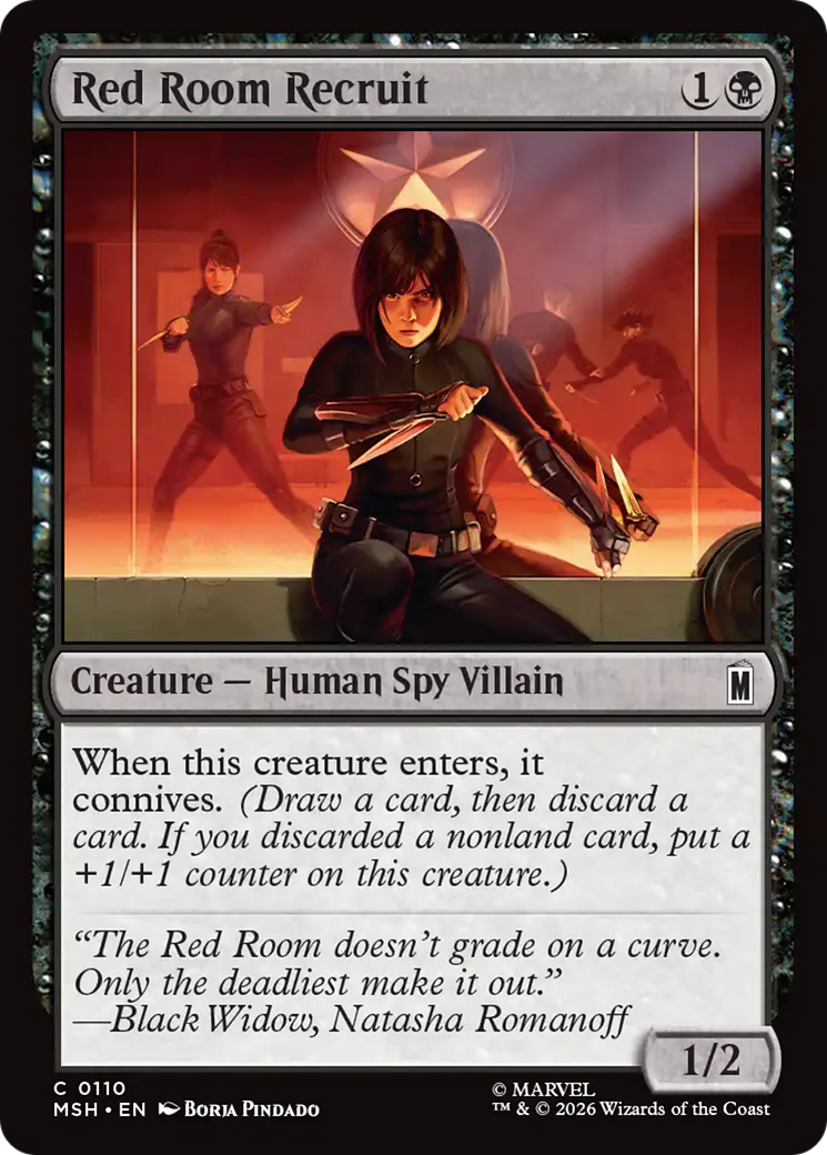 Red Room Recruit [Marvel Super Heroes] | Shuffle n Cut Hobbies & Games