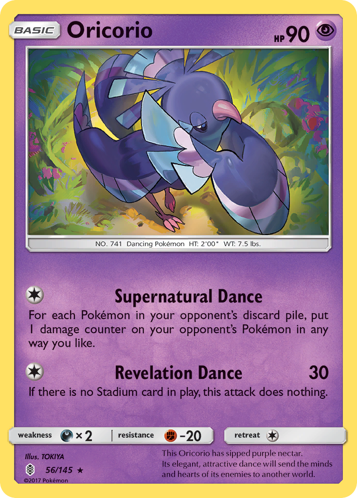 Oricorio (56/145) [Sun & Moon: Guardians Rising] | Shuffle n Cut Hobbies & Games