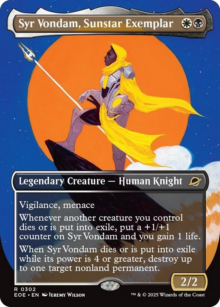 Syr Vondam, Sunstar Exemplar (Borderless) [Edge of Eternities] | Shuffle n Cut Hobbies & Games