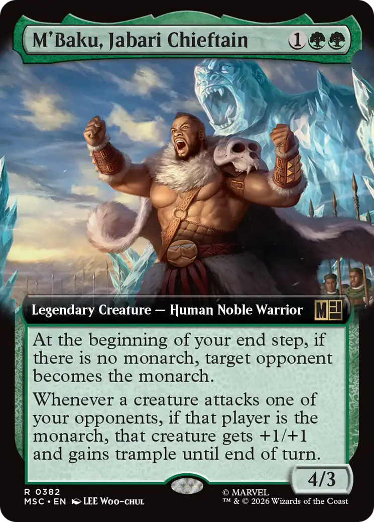 M'Baku, Jabari Chieftain (Extended Art) [Marvel Super Heroes Commander] | Shuffle n Cut Hobbies & Games