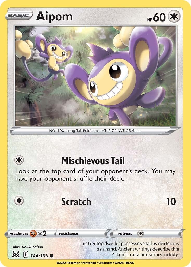 Aipom (144/196) [Sword & Shield: Lost Origin] | Shuffle n Cut Hobbies & Games