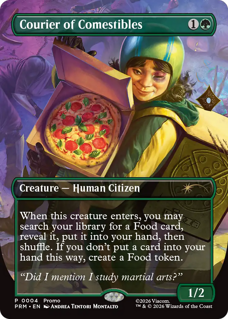 Courier of Comestibles (Borderless) [Wizards Play Network 2026] | Shuffle n Cut Hobbies & Games