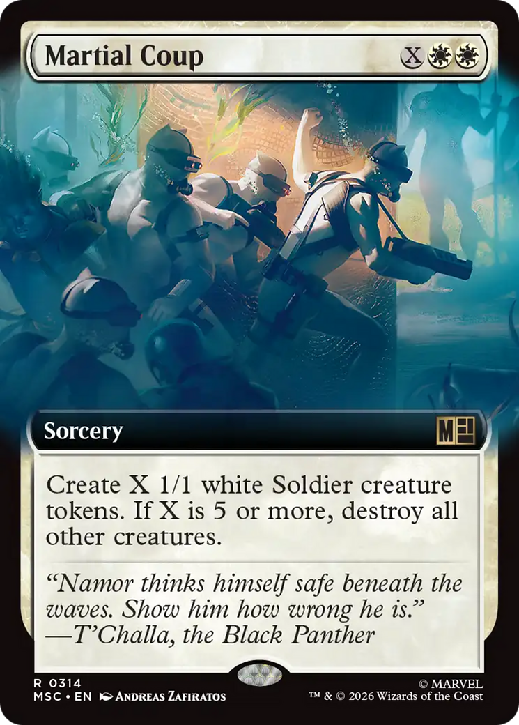 Martial Coup (Extended Art) [Marvel Super Heroes Commander] | Shuffle n Cut Hobbies & Games