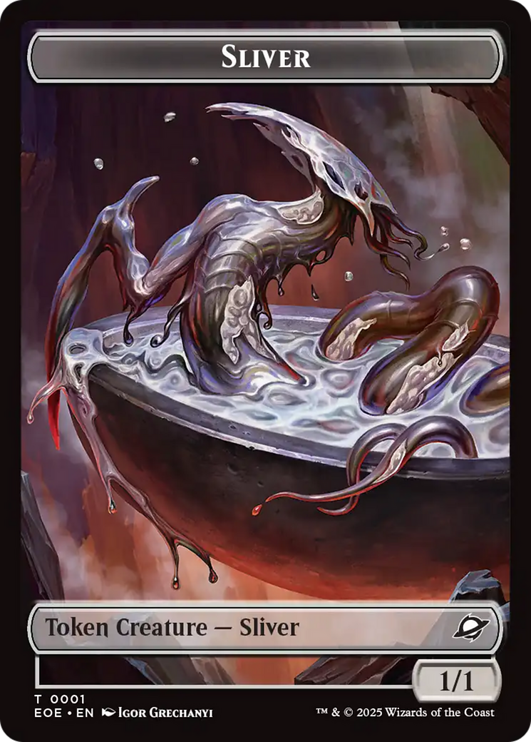 Robot // Sliver Double-Sided Token [Edge of Eternities Tokens] | Shuffle n Cut Hobbies & Games