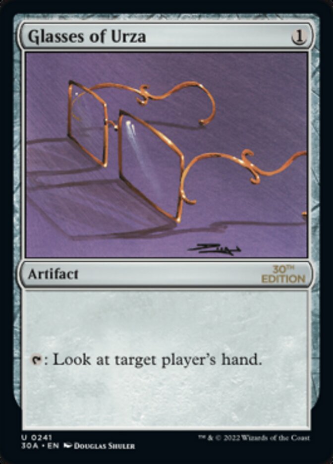 Glasses of Urza [30th Anniversary Edition] | Shuffle n Cut Hobbies & Games