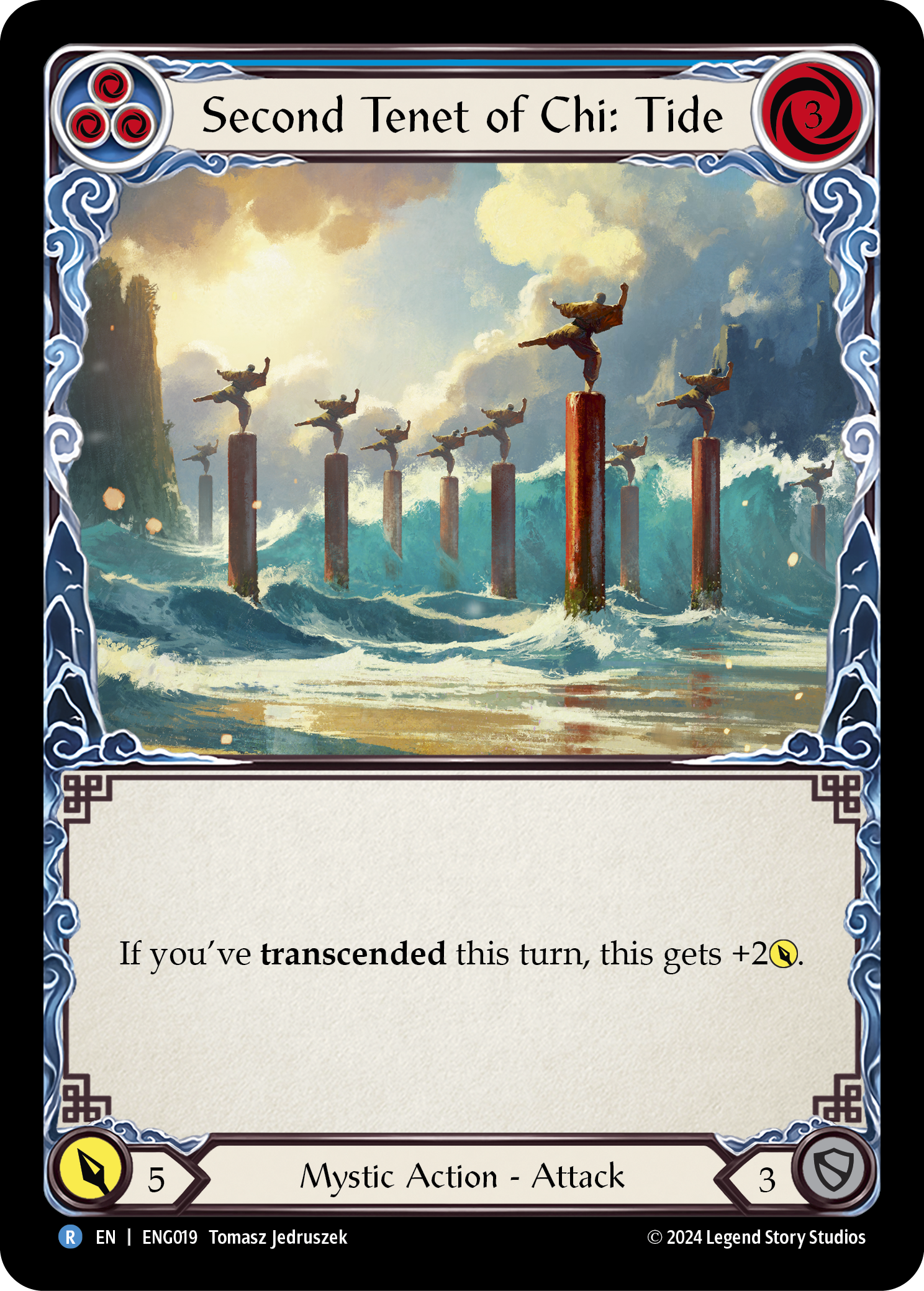 Second Tenet of Chi: Tide [ENG019] (Part the Mistveil Enigma Blitz Deck) | Shuffle n Cut Hobbies & Games