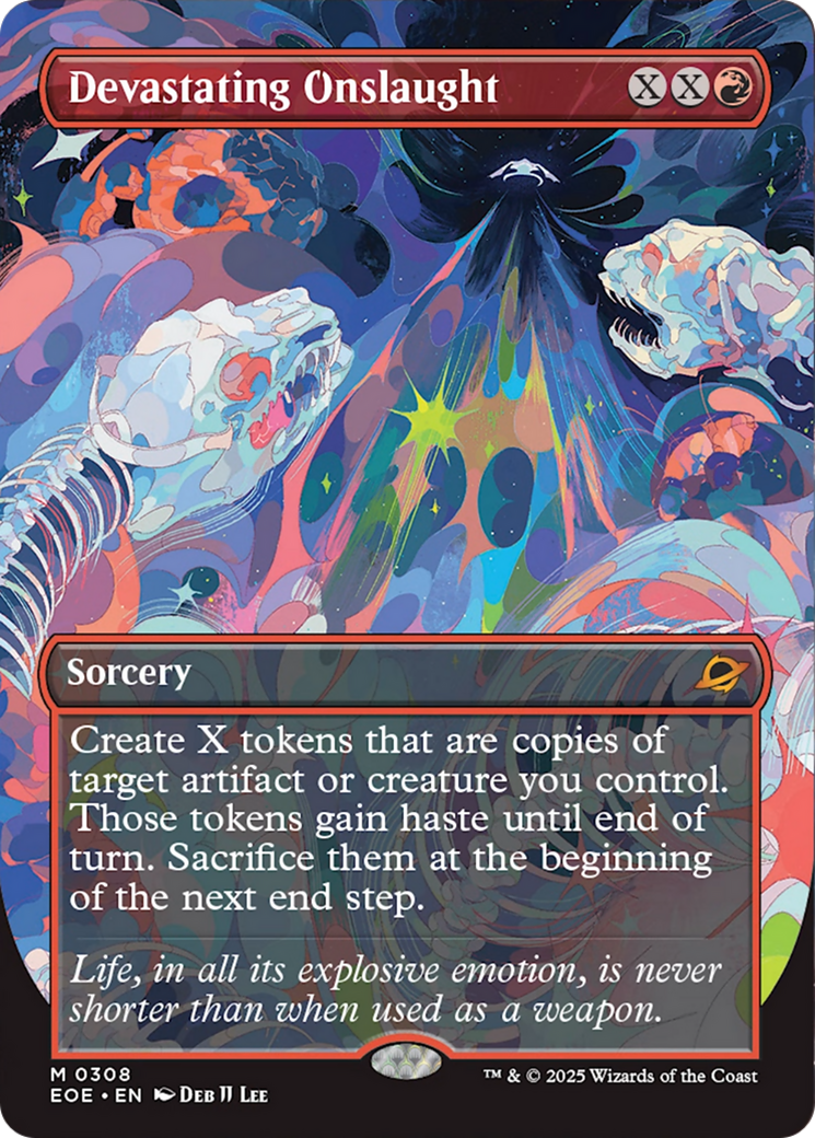 Devastating Onslaught (Borderless) [Edge of Eternities] | Shuffle n Cut Hobbies & Games