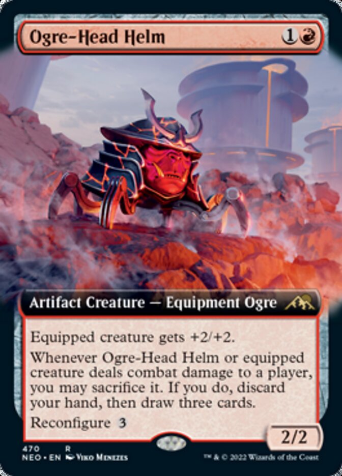 Ogre-Head Helm (Extended Art) [Kamigawa: Neon Dynasty] | Shuffle n Cut Hobbies & Games