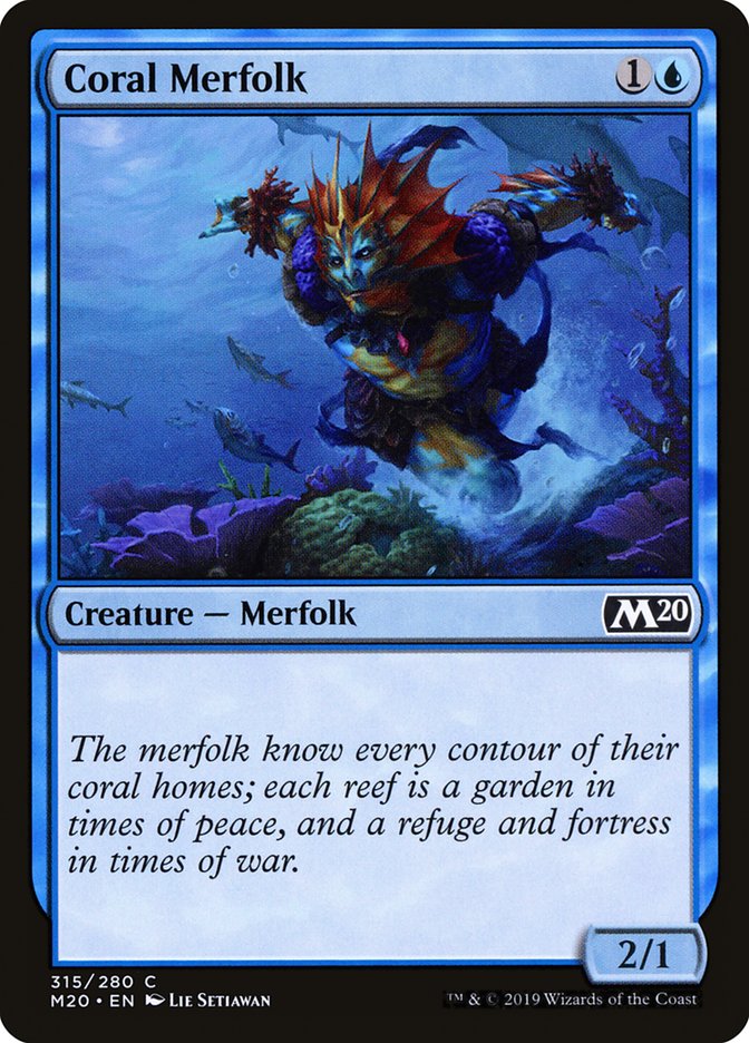 Coral Merfolk [Core Set 2020] | Shuffle n Cut Hobbies & Games