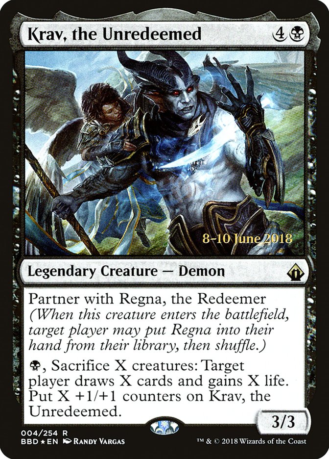 Krav, the Unredeemed [Battlebond Prerelease Promos] | Shuffle n Cut Hobbies & Games